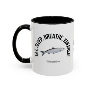 Accent Coffee Mug, 11oz - Eat, Sleep, Breathe, Kokanee!