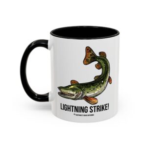 Accent Coffee Mug, 11oz - Lightning Strike _ Northern Pike